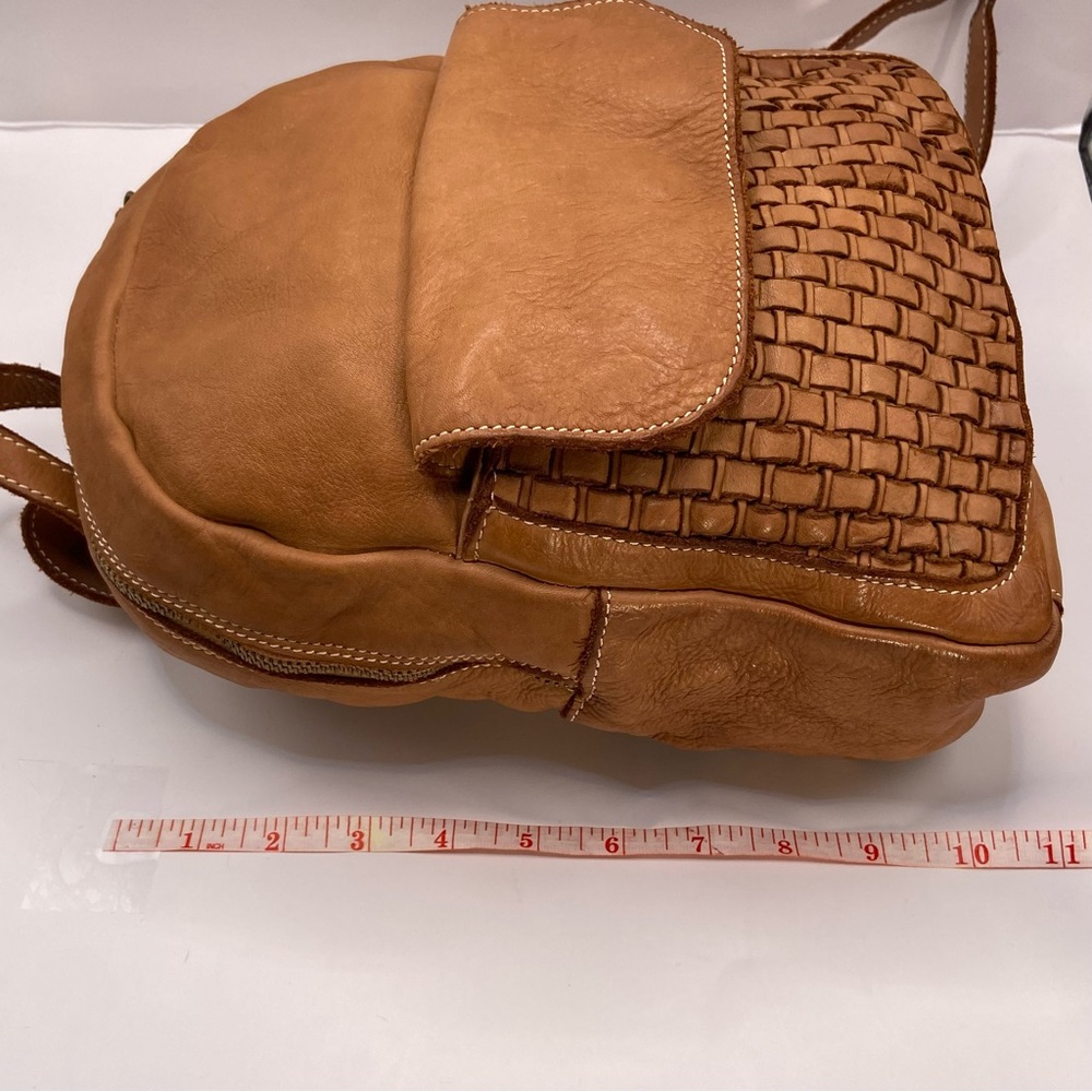 Costanza Rota Italian Woven Leather Backpack - Picture 11 of 16